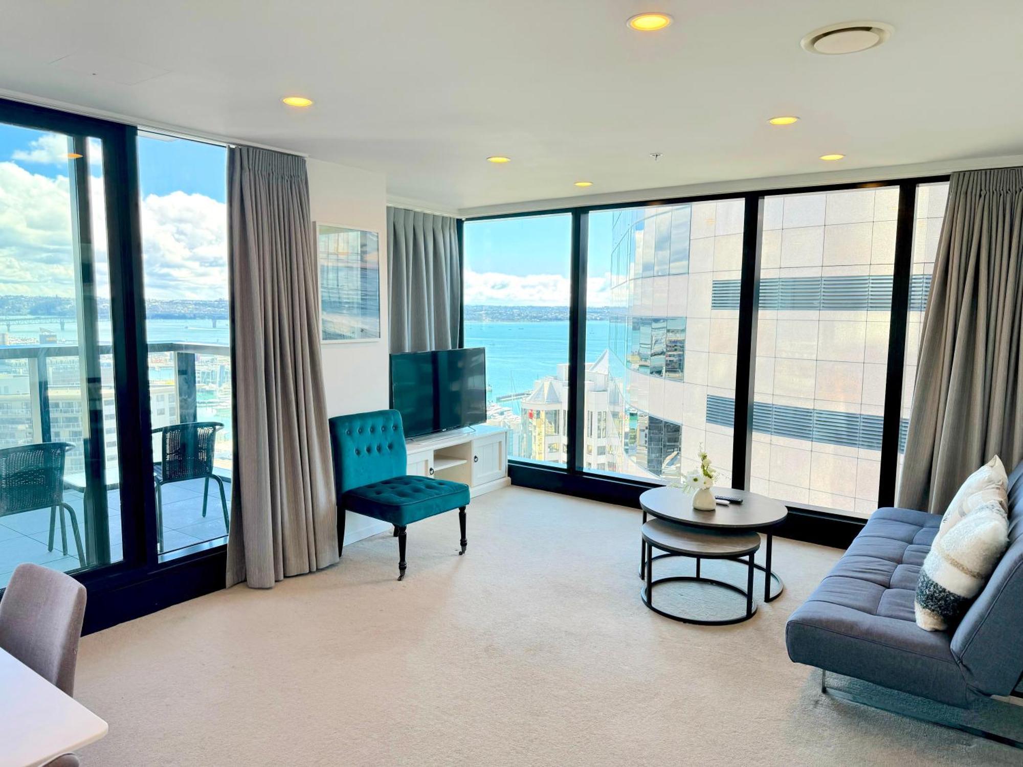 Magnificent Skytower, Sea, Habour View In Cbd Daire Auckland Dış mekan fotoğraf
